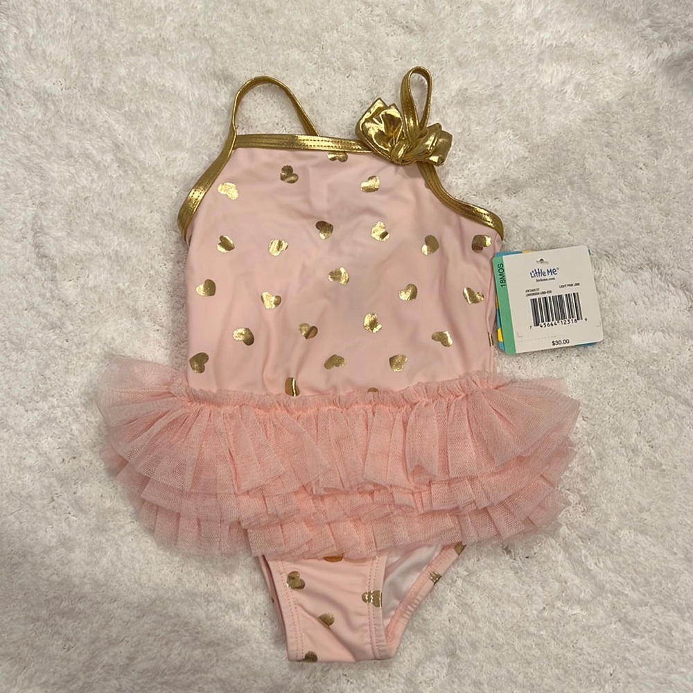 Little Me bathing suit 18M with tutu